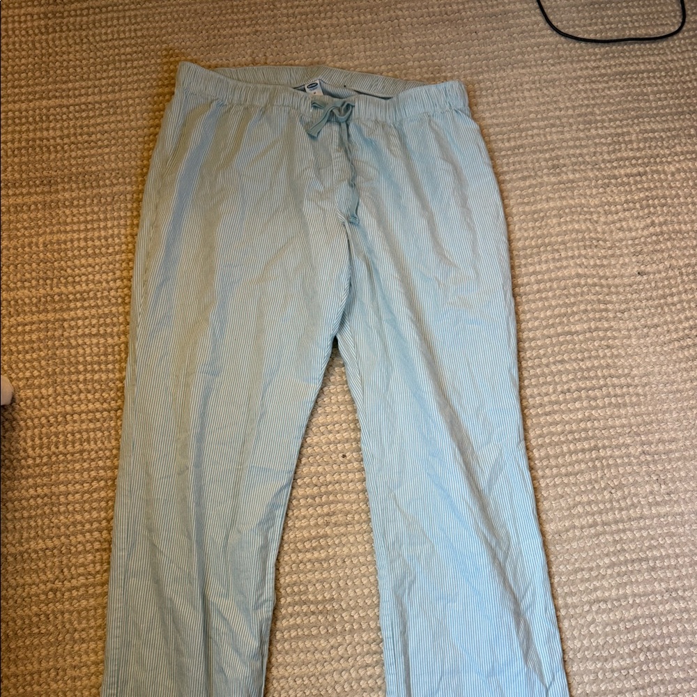 Pin striped old navy pajama pants
